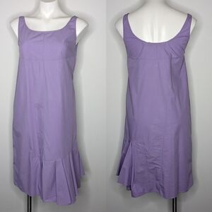 Marni Winter 2013 collection purple sleeveless 100% cotton dress 4